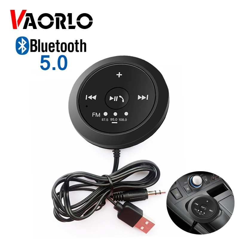 Автомобильный приемник VAORLO Bluetooth 5 0 FM беспроводной адаптер USB 3 мм|Беспроводные