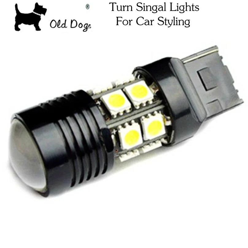 1 пара T20 7440 W21 WY21W 7444 Cree chip Q5 12 SMD 5050 светодиодный чистый белый автомобильный