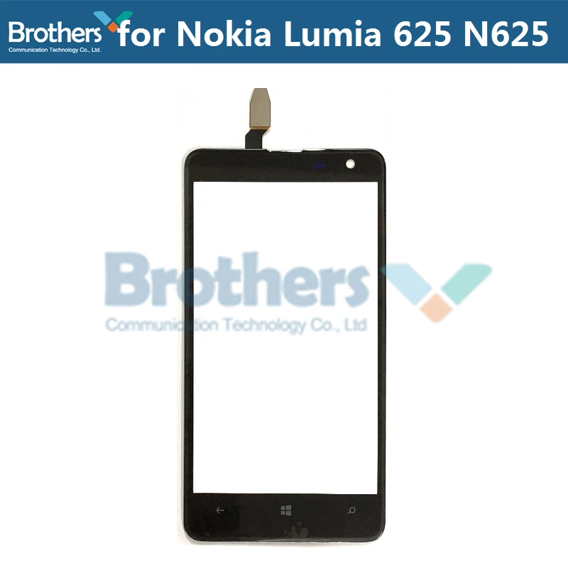 Для Nokia Lumia 625 сенсорный экран дигитайзер стекло с логотипом для N625 объектив