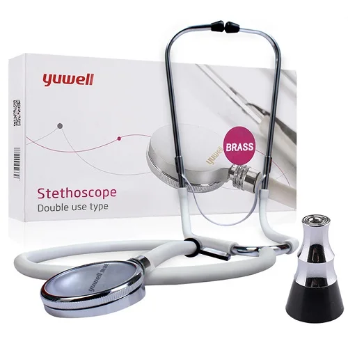 Double use Стетоскоп двойного назначения Yuwell Ffonendoscopio Профессиональный Estetoscopio Equipo медицинский стетоскоп - Цвет: Double use