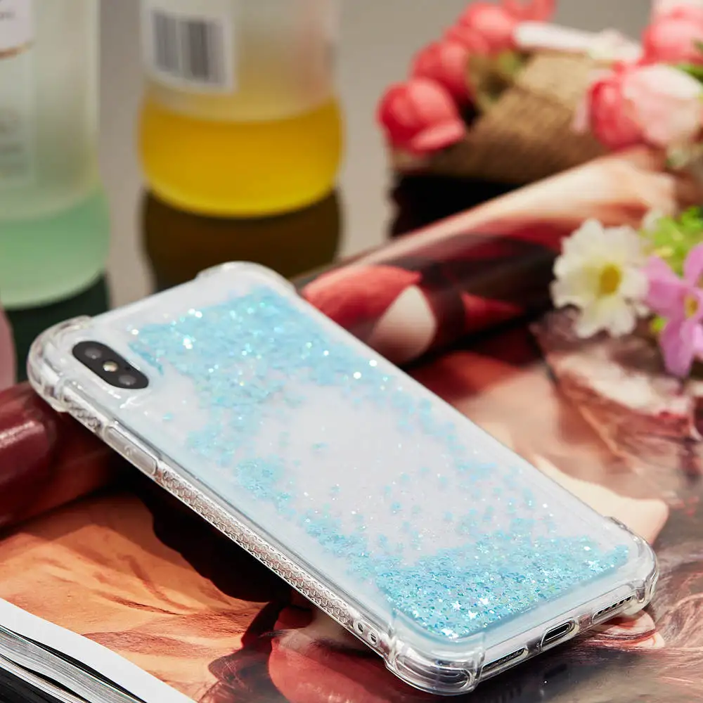Блестящий чехол для Apple iPhone X XS Max XR Мягкий Силиконовый противоударный телефона S R