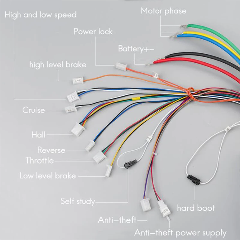 Электродвигатель BLDC 42 в-72 в 3000 Вт контроллер 24 Mosfet 50A электродвигатель скутера