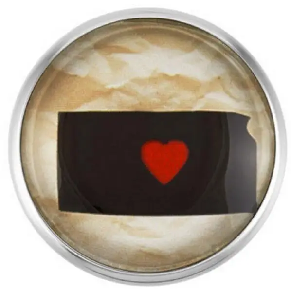 

Kansas State Snap Buttons Glass Ginger Snap Charms Fit 18mm Snap DIY Bracelets/Necklace Jewelry 20Pcs/lot