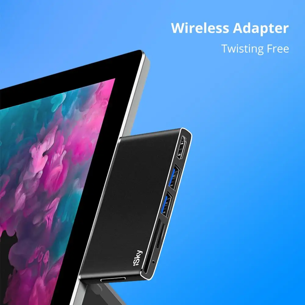 ISky для поверхностного usb хаб Microsoft Surface Pro3 USB Mini DP HDMI 3 0 SD TF Внешние порты Expansion Pro