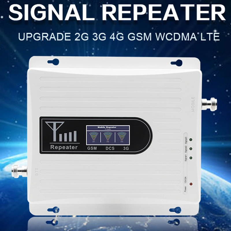 Усилитель 4G 2G GSM 900 3G 2100 LTE 1800 усилитель сотового сигнала трехдиапазонный UMTS