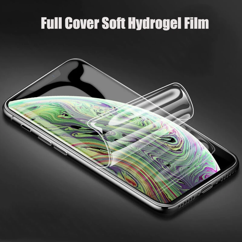 Новый 5D полное покрытие мягкая Гидрогелевая пленка для iPhone X 8 7 6 6S Plus Защита