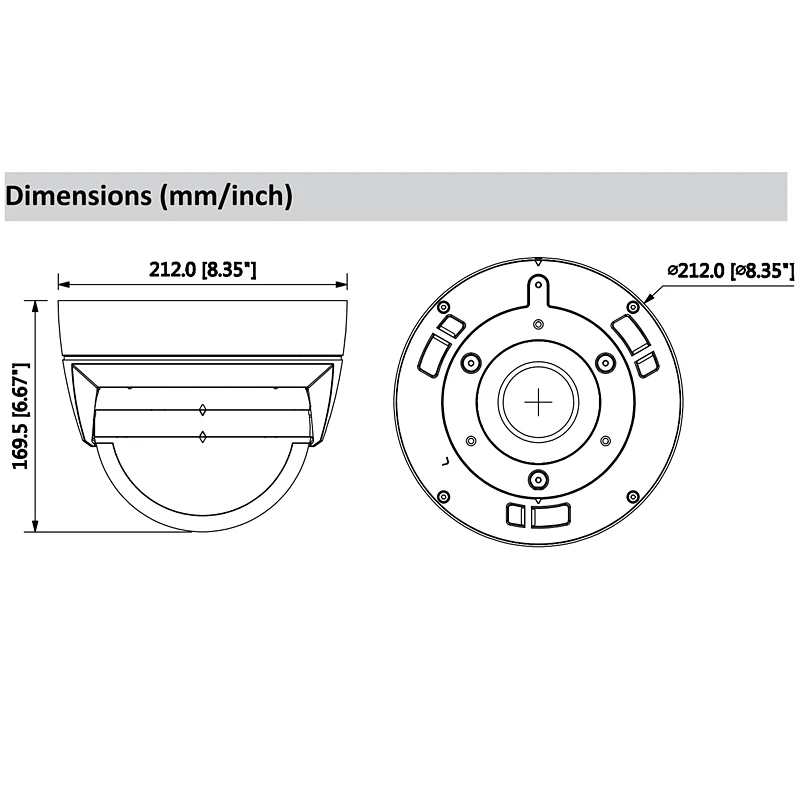 Dahua IPC PDBW8800 A180 2MP мульти сенсор панорамная сеть ИК купольная камера с макс.