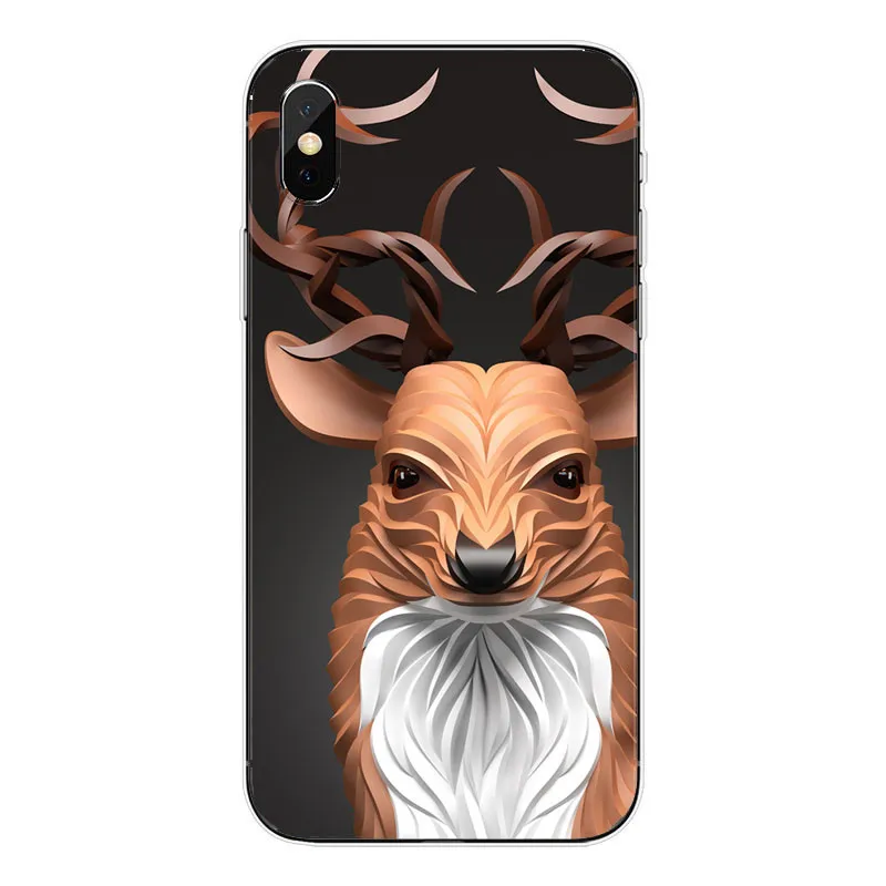 Роскошный чехол для телефона Alivio iphone 8 7 6 5 4 Plus X Tampa Lobo мультяшный 3D животное мягкий