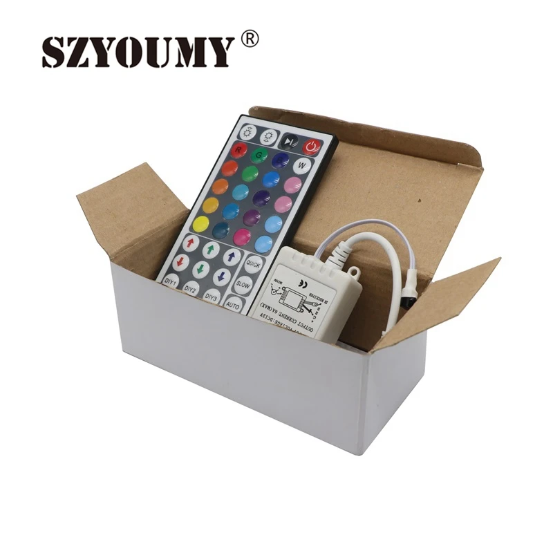 SZYOUMY 44 клавиши ИК пульт дистанционного управления для RGB 12 В SMD 5050 3528 Светодиодная