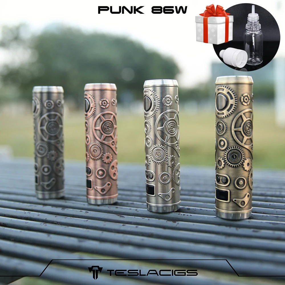 Оригинальный Teslacigs Tesla Punk 86 Вт бокс мод в стиле стимпанк электронные сигареты Vape Mod