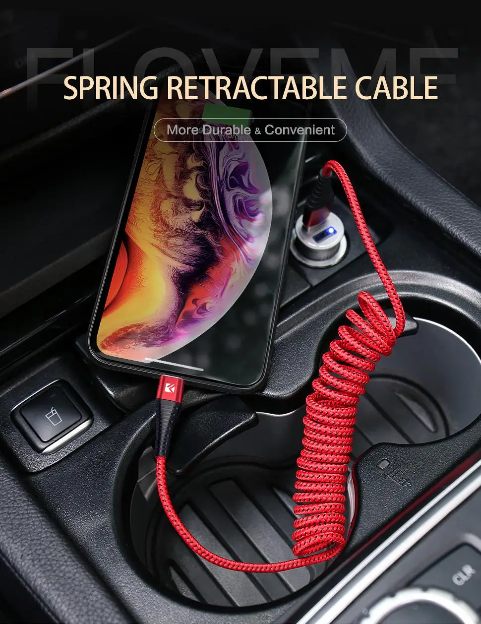 Кабель USB для быстрой зарядки FLOVEME Hi-tensed 2A для iPhone X XS XR 6 7 8 5 кабель для телефона кабель для зарядки и передачи данных кабель для Кабо