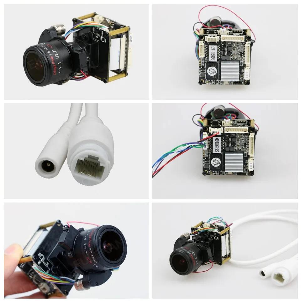 Ip-камера 4MP 2,8-12 мм моторизованный зум и автоматический фокусный объектив 1/" CMOS OV4689+ Hi3516D CCTV модуль IPC плата с кабелем LAN