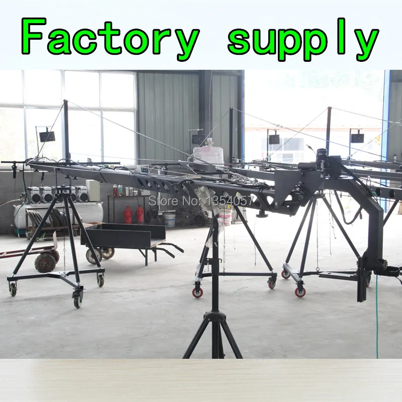 Jimmy jib crane 6 м 2 осевая механизированная видеокамера с голландской головкой