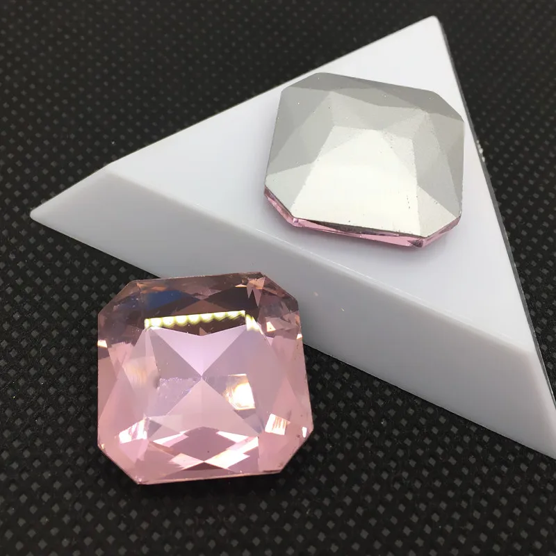 10 мм 12 14 16 18 23 квадратные крепления стеклянный кристалл изысканный камень