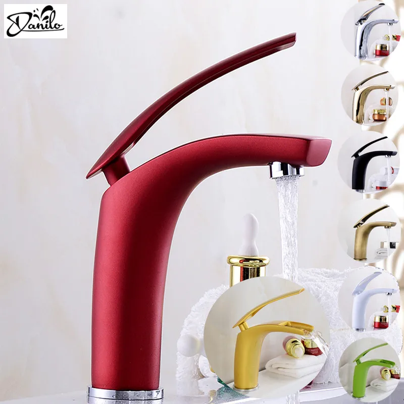 Горячий новый цвет ванной кран бассейна латуни водопад / хром белый Античный