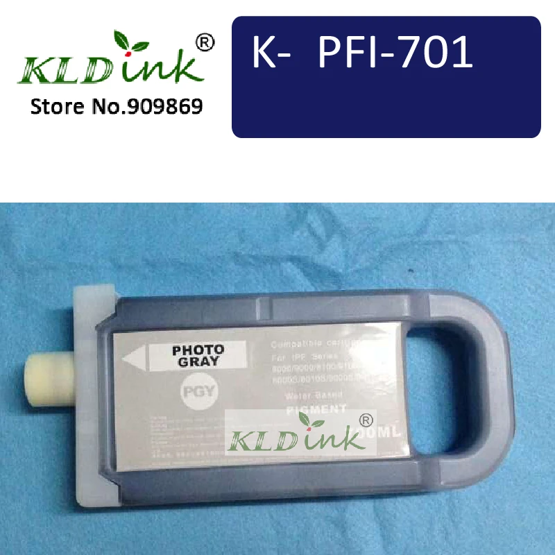 Чернильный резервуар [KLD Inkjets] для iPF8000 iPF8100 iPF9000 iPF9100 PFI701 фотоцвет серый цвет|tanks 1| |