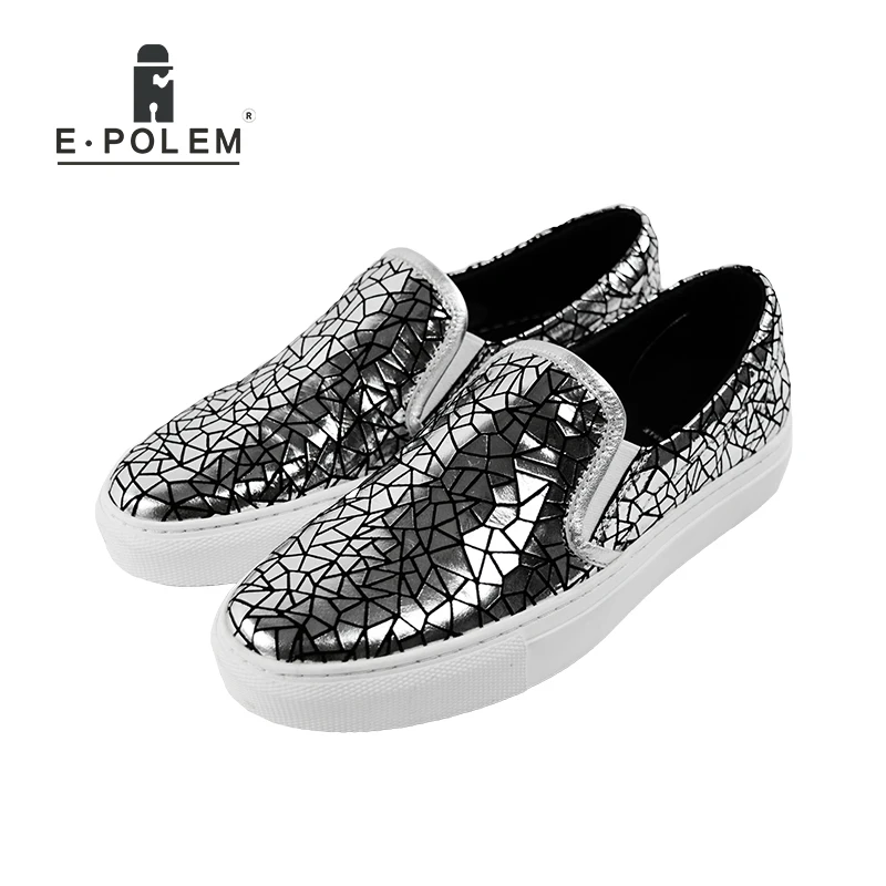 2018 new products gold silver easy design men shoes men s casual shoes hot in Europe America