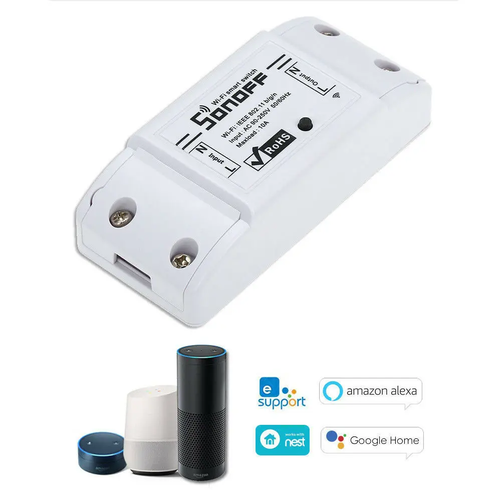 Sonoff Smart Wifi Switch DIY Wireless Remote Domotica Light Home Controller Work with Alexa | Электроника