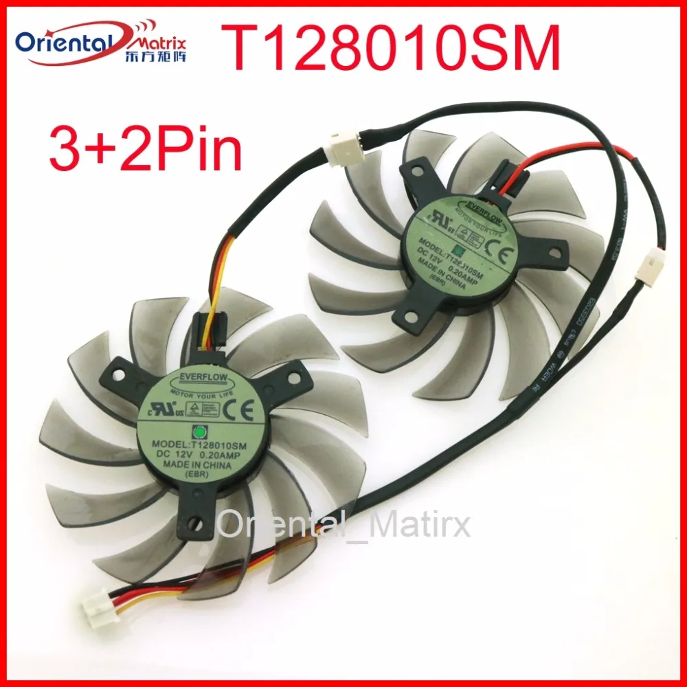 Cooler para Placa de Vídeo Gigabyte T128010sm 75 mm Dc12v 020a 40*40*40 mm Ventiladores e resfriadores