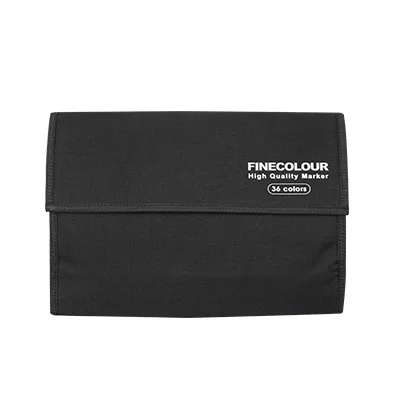 36 pen packs Finecolorour маркер многофункциональная сумка для хранения Складная ручка сумка качество большой емкости Маркеры Ручка занавеска Подарки товары для рукоделия черный - Цвет: 36 pen packs
