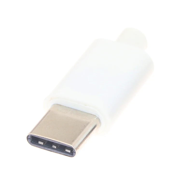 Белый 2 шт./лот type-C usb3.1 Mirco USB разъемы Jack Хвост штекер электрические терминалы Сварка DIY кабель для передачи данных Аксессуары - Цвет: Белый