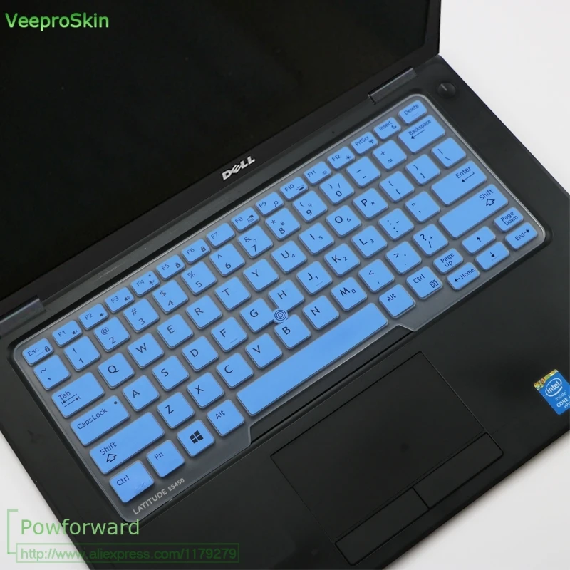 blue Обложка клавиатуры для ноутбука Защитная крышка для 1" ноутбука Dell Latitude 5450 3340 7480 7490 5490 5491 E5450 E5470 E7270 E7450 E7490 E5490 - Цвет: blue