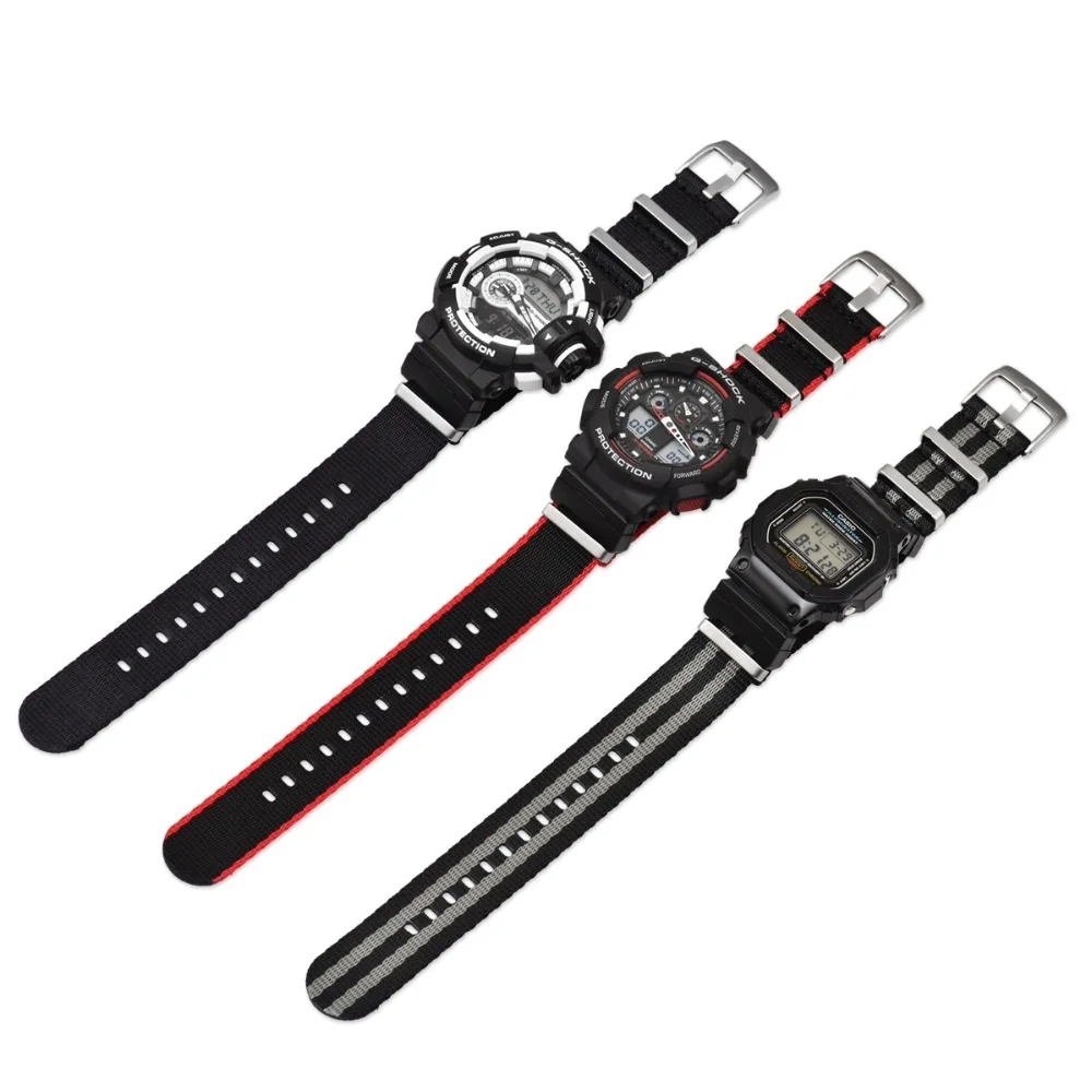 Нейлоновый ремешок для наручных часов casio G-8900 GA-110/100/120/150/200/300/400 GD-100/110/120 серии DW-5600 GW-M5610 DW6900 GLS-8900