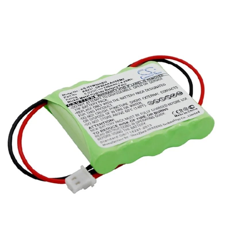 

Battery for Honeywell 5800RP Wireless Repeater CMOS New NI-MH Rechargeable Accumulator Replacement 6V 700mAh K0257 GP80AAAH5BMX