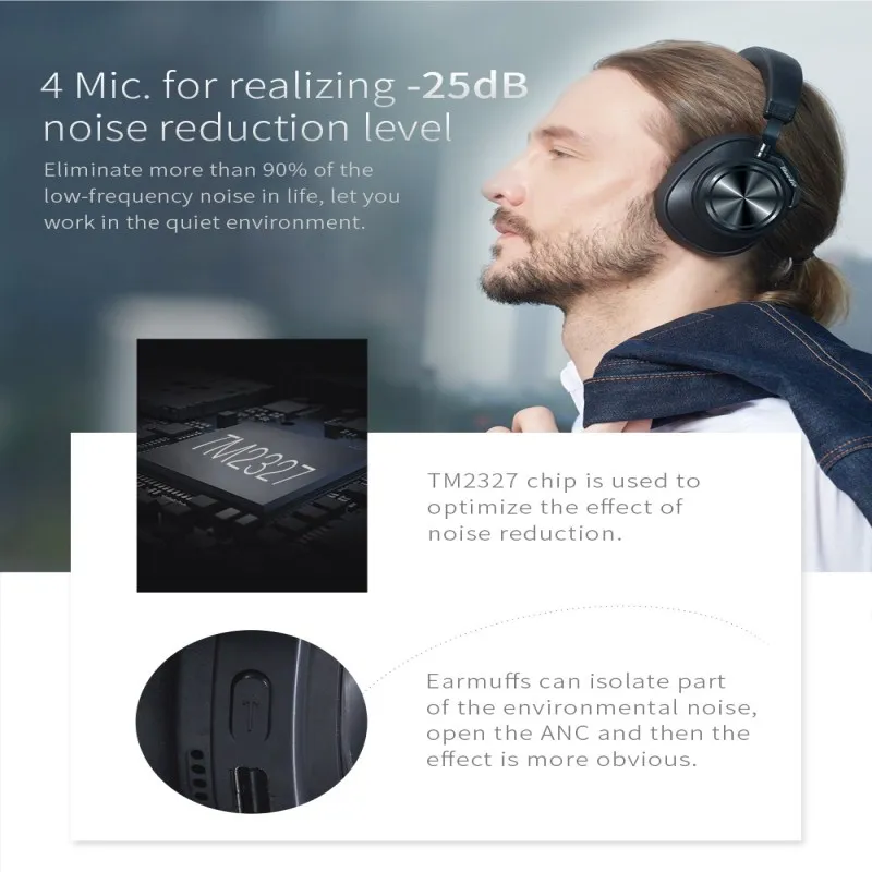 Bluedio T7 Bluetooth наушники Беспроводной опеределяемый пользователем система