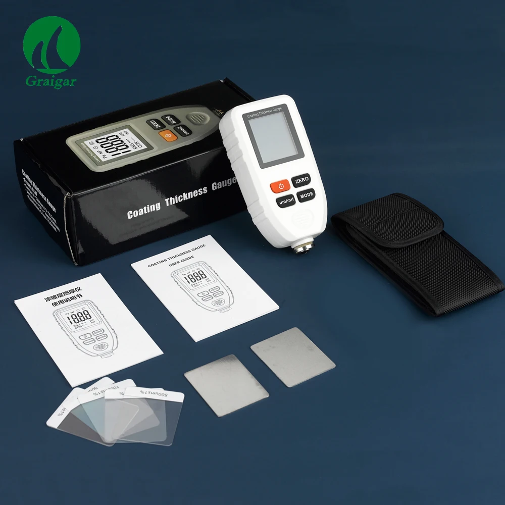 TC-100 Coating Thickness Gauge White Device Electroplate Feeler Tester TC100 | Инструменты
