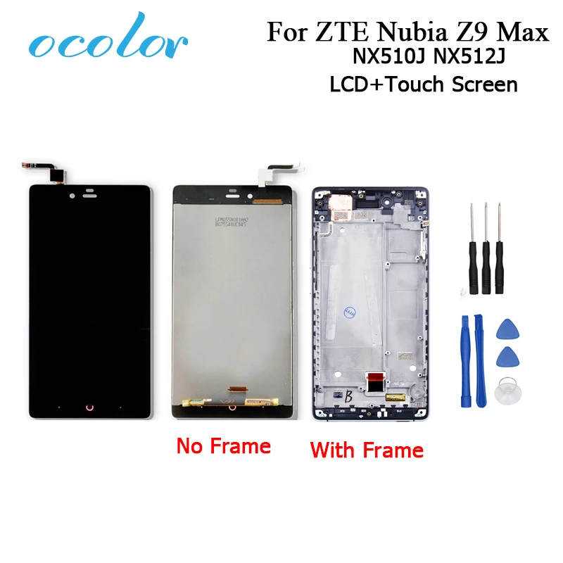 Ocolor для zte nubia Z9 Max ЖК дисплей и сенсорный экран + рамка в сборе запасные части NX510J