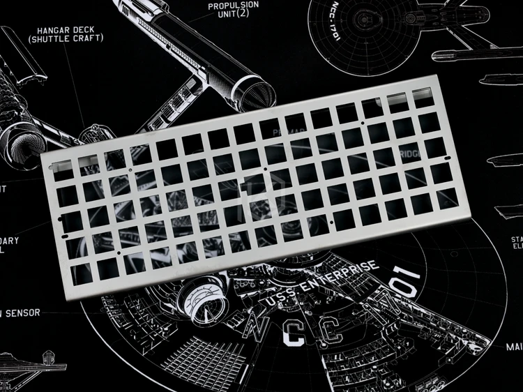 Изогнутый чехол из нержавеющей стали для клавиатуры xd75re xd75 xd75am 60% акриловые