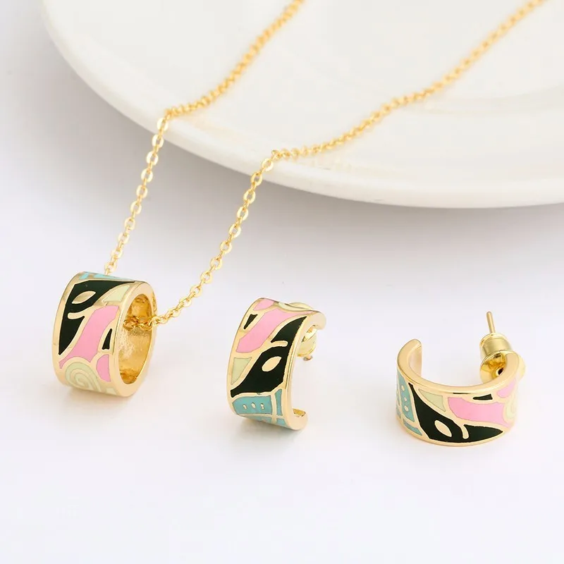 Ожерелье/серьги R&ampX Fashion Joias сердце брачные украшения Ouro Jewelry Sets Dubai Sieraden Fine Girls Engagement Gift Costume on.