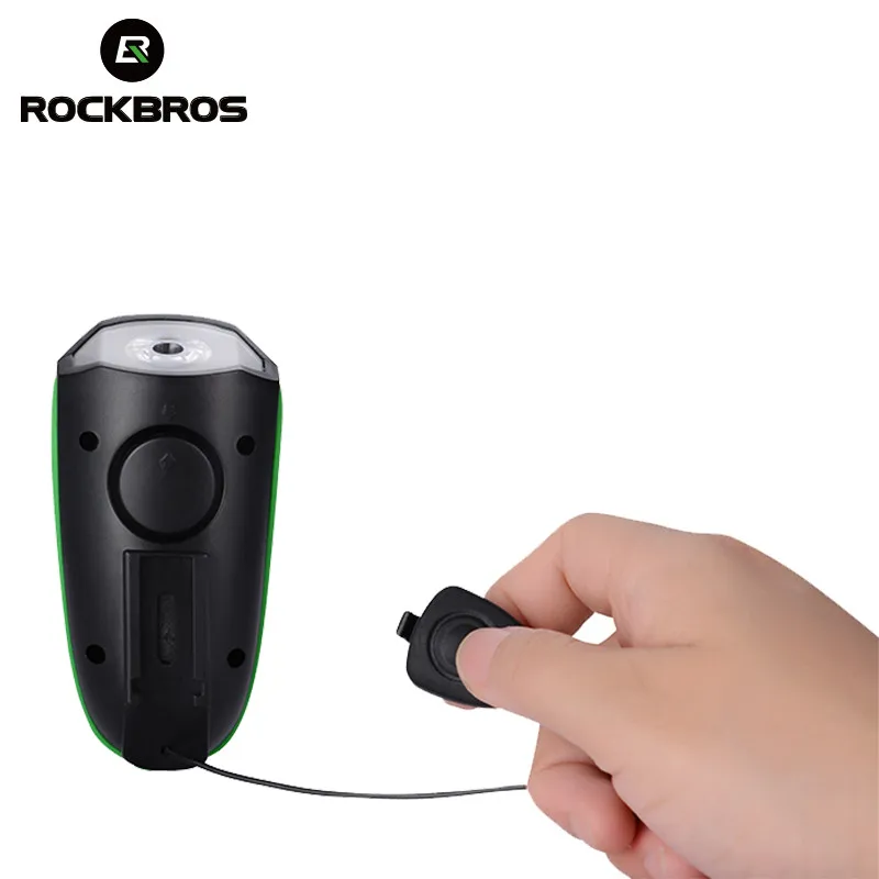 ROCKBROS Rechargeable2 в 1 велосипедный светильник Звонок звуковой сигнал 350 Люмен USB MTB