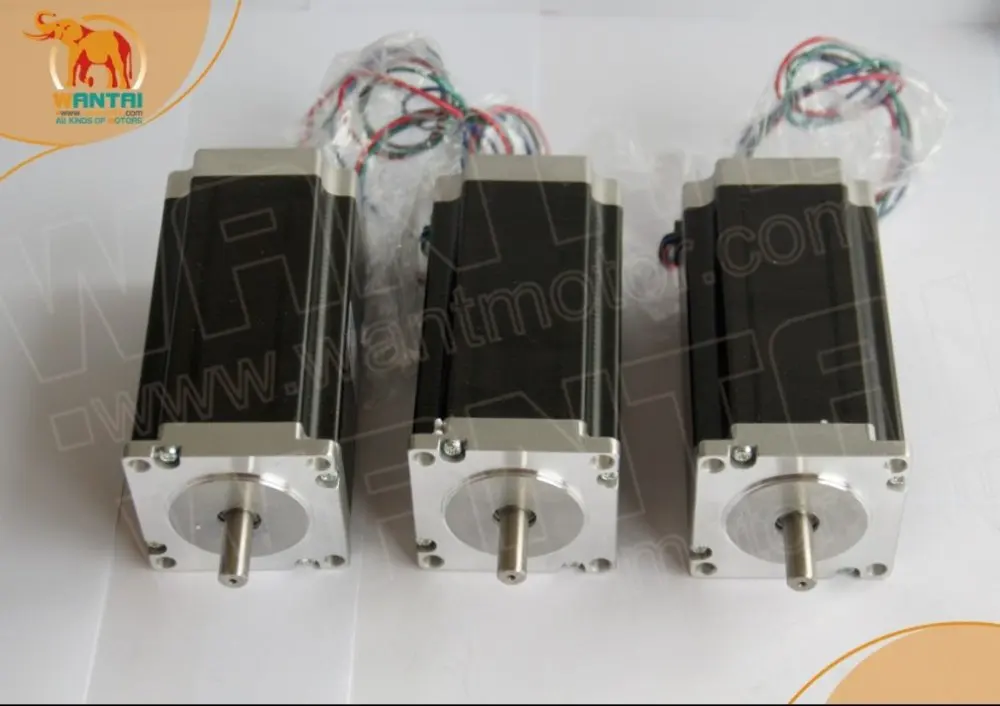 3 шт. высокопроизводительный шаговый двигатель Nema 23 wantai 350oz in 2 фазы 57BYGH840 26 CNC фреза