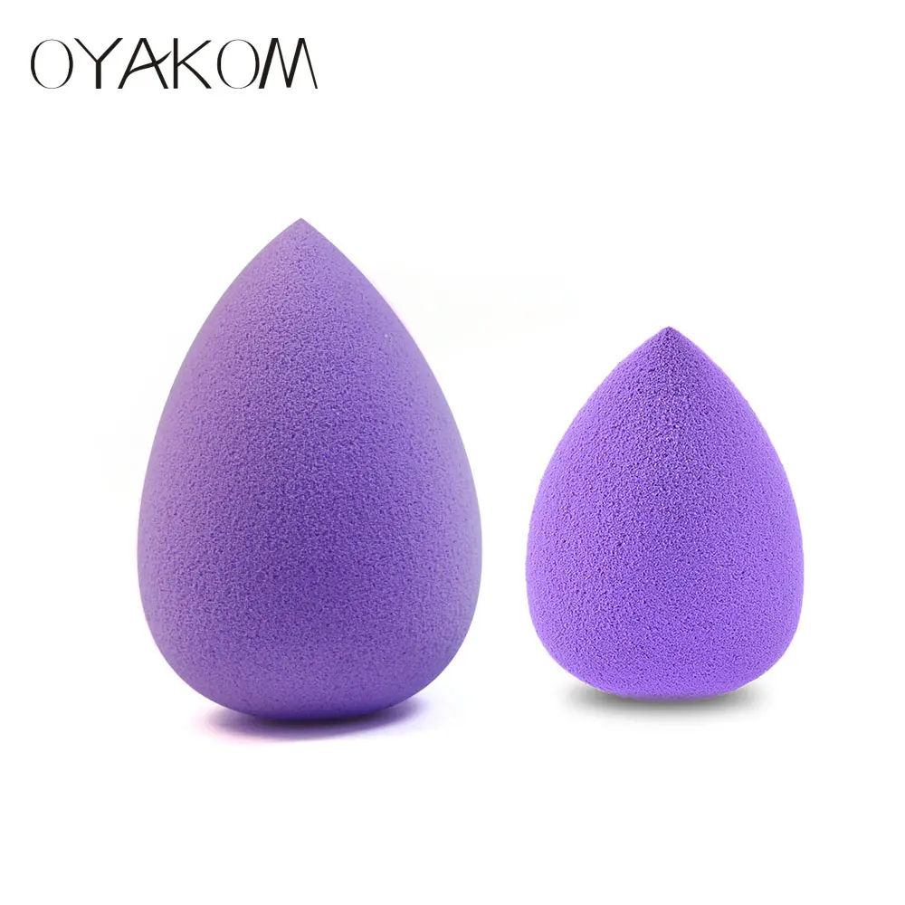 purple OYAKOM 2 шт женский макияж основа губка косметический спонж порошок косметические спонжи Красота Макияж инструменты аксессуары водопадная губка - Цвет: purple