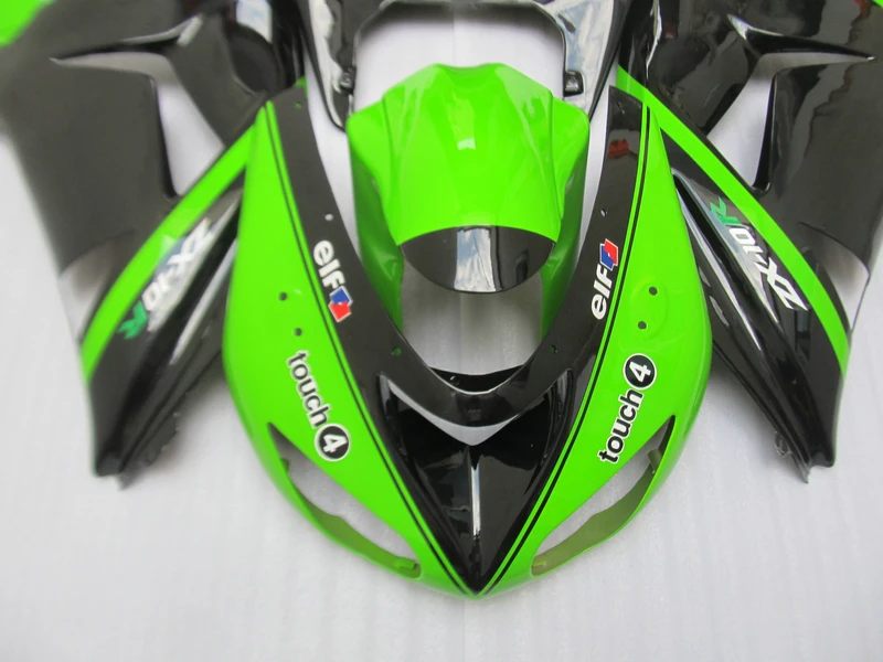 Запасные части для кузова Kawasaki Ninja ZX10R 06 07 комплект черно зеленых обтекателей 2006