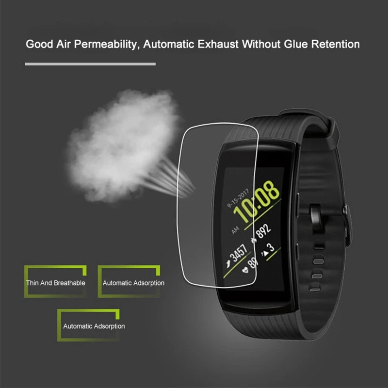 5 шт gear Fit2 мягкая защитная пленка TPU для samsung gear Fit 2 Pro для gear Fit2/Pro Полное покрытие против царапин HD защита экрана