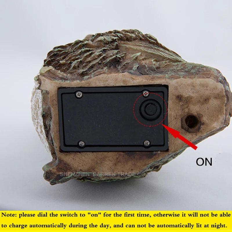 12 шт. водонепроницаемый уличный светильник в виде совы на солнечной батарее|solar