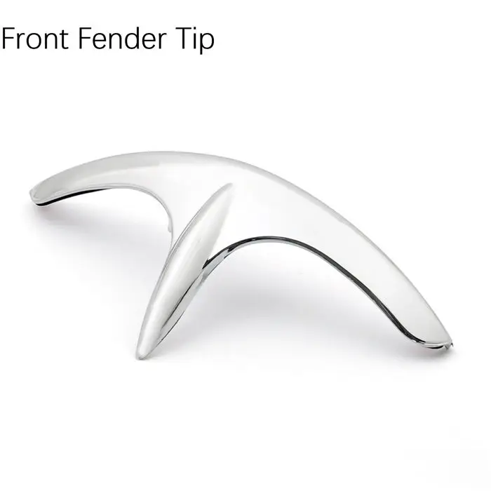 Front Fender Tip Artudatech хромированный обтекатель для Goldwing наборы для Honda GL1800 2001-2011 зеркальный задний акцент наконечник крыла аксессуары - Цвет: Front Fender Tip