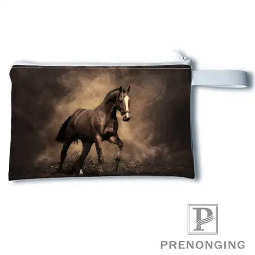 Coin Purse На заказ лошадь(1) печати Портмоне кошелек на молнии в виде нуля; сумочки для телефона, ключей моды небольшой женский кошелек#19-01-22-30 - Цвет: Coin Purse