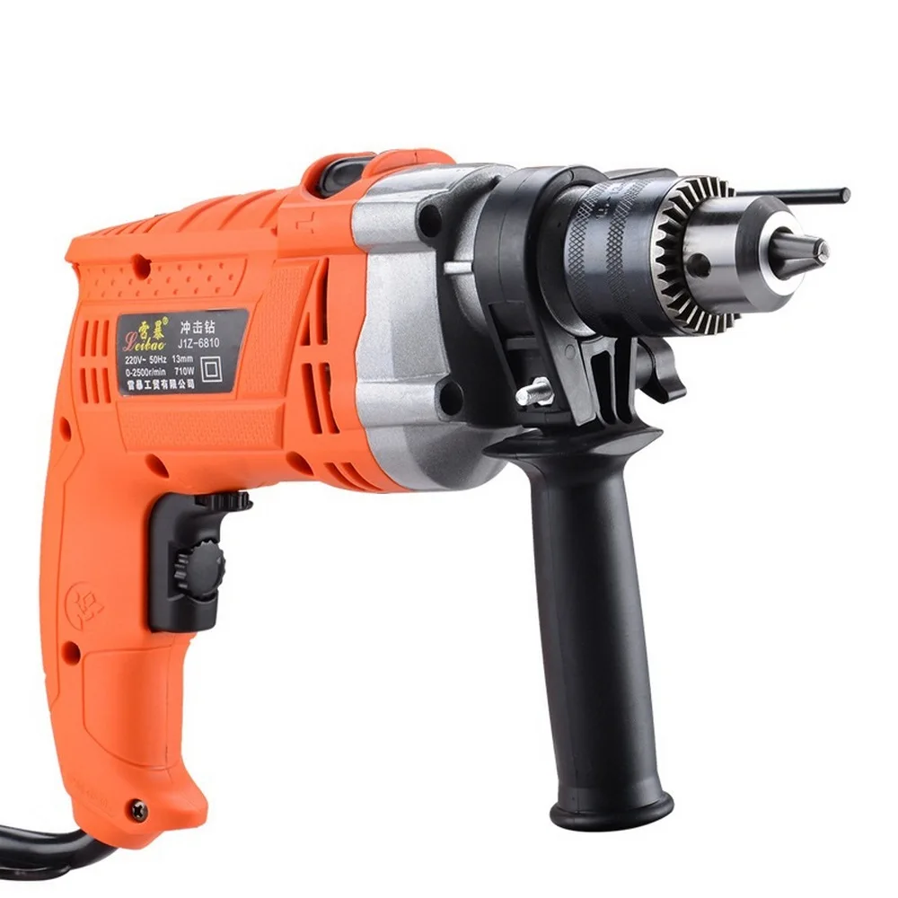 

220V 750W Multi-Function Electric Drill Adjustable Speed Hammer Impact Drill Household Electric Drill Tool European Standard