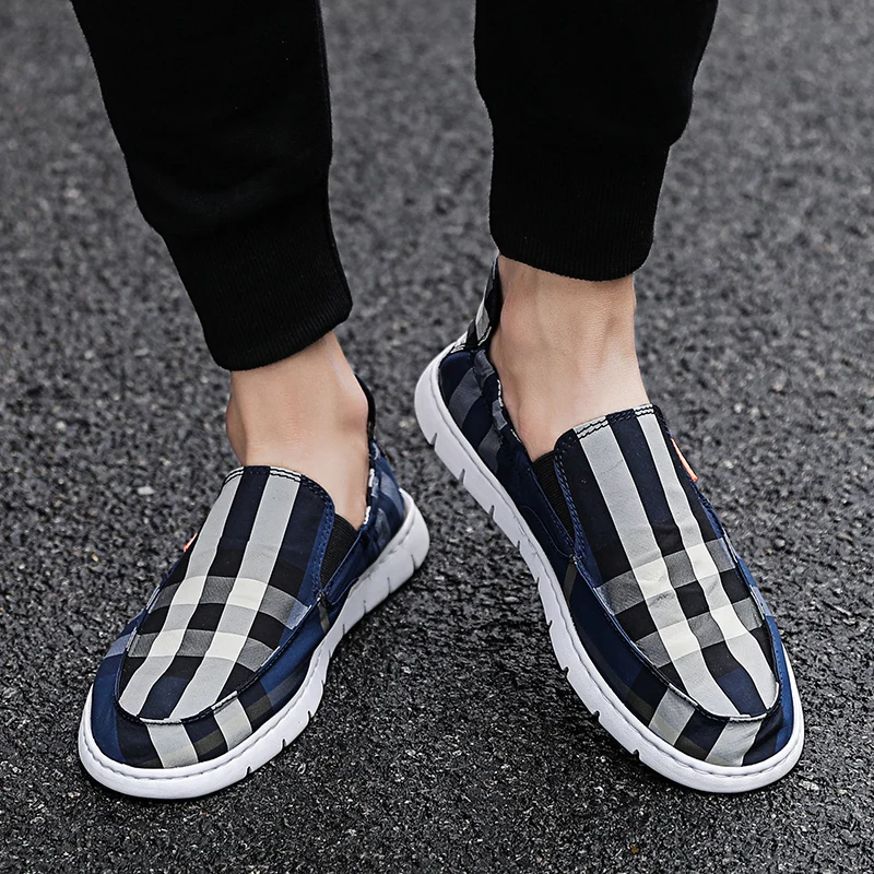 Flats Casual Shoes Men Fashion Soft Sneakers Light Anti-slip Leisure Man Outdoor Loafers Lazy zapatos hombre | Обувь