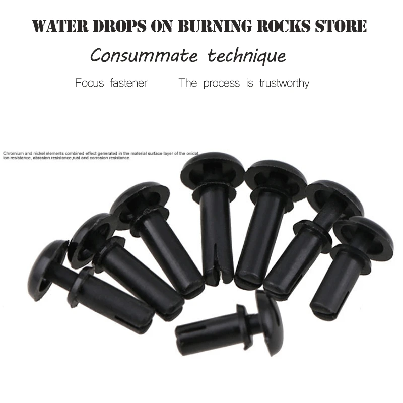 100 шт. R5045 диаметр отверстия Белый Черный Нейлон Пластиковая изоляционная