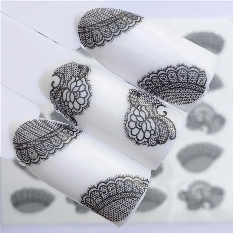 

YWK 1 Sheet Color Flower Nail Stickers Water Transfer Decals Decoration Dream Cather Slider For Nail DIY Tips