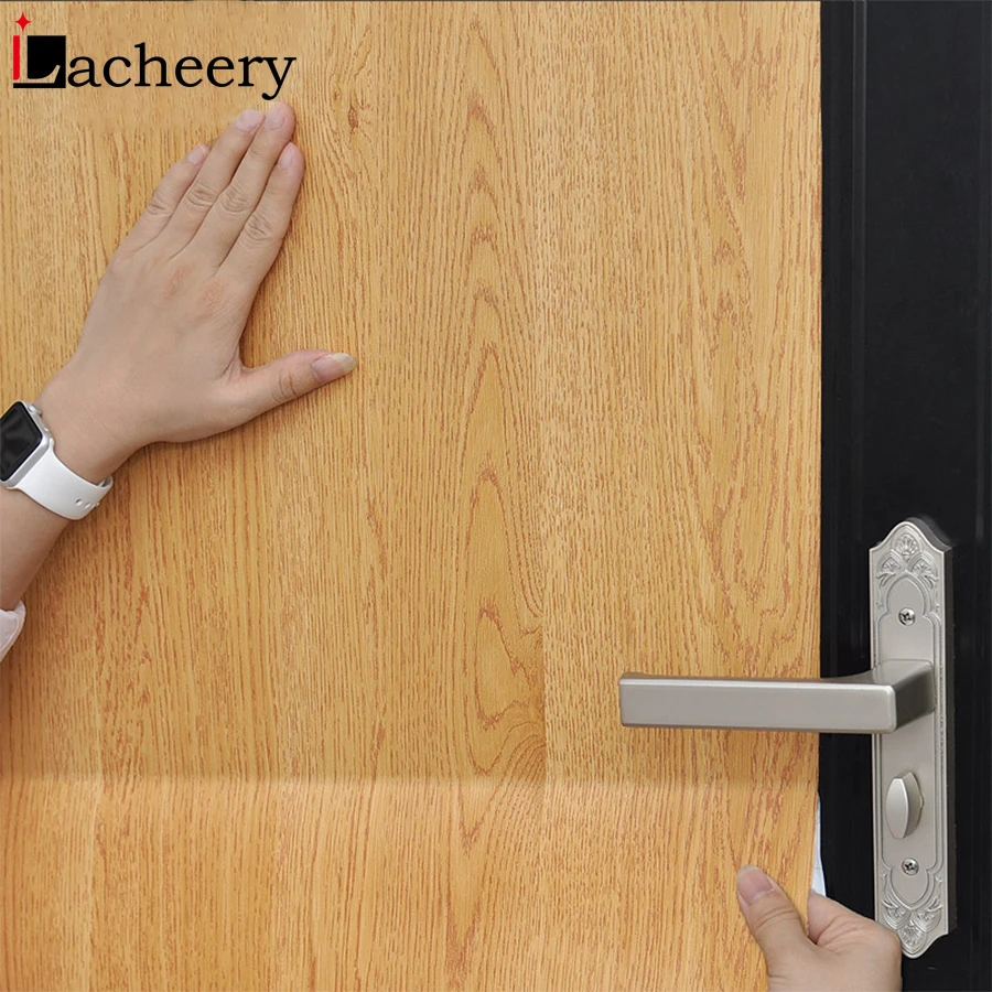 

60cm Width Furniture Refurbished Wood Grain Wallpaper Table Cabinet Door Waterproof Self-adhesive Vinyl Contact Paper Home Decor