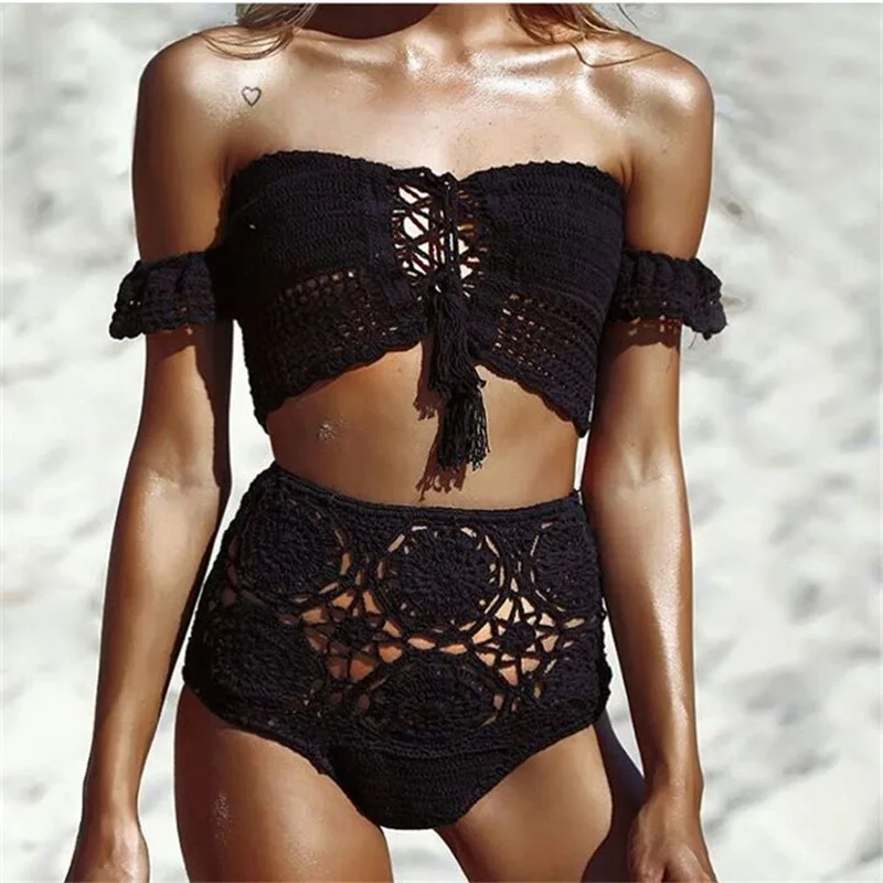 Женские пляжные шорты с высокой талией в стиле бохо повседневные вырезами лето