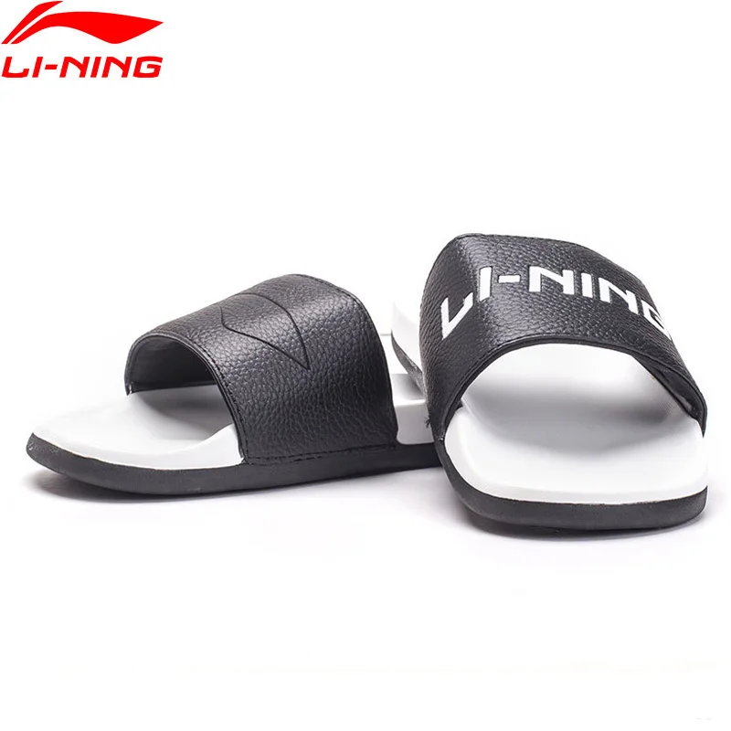 Li-Ning/мужские шлепанцы стильные сандалии из искусственной кожи Летние вьетнамки