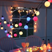 10m 38 bulbs led string light ac110v 220v outdoor waterproof holiday fairy lights for christmas party festival gardendecoration