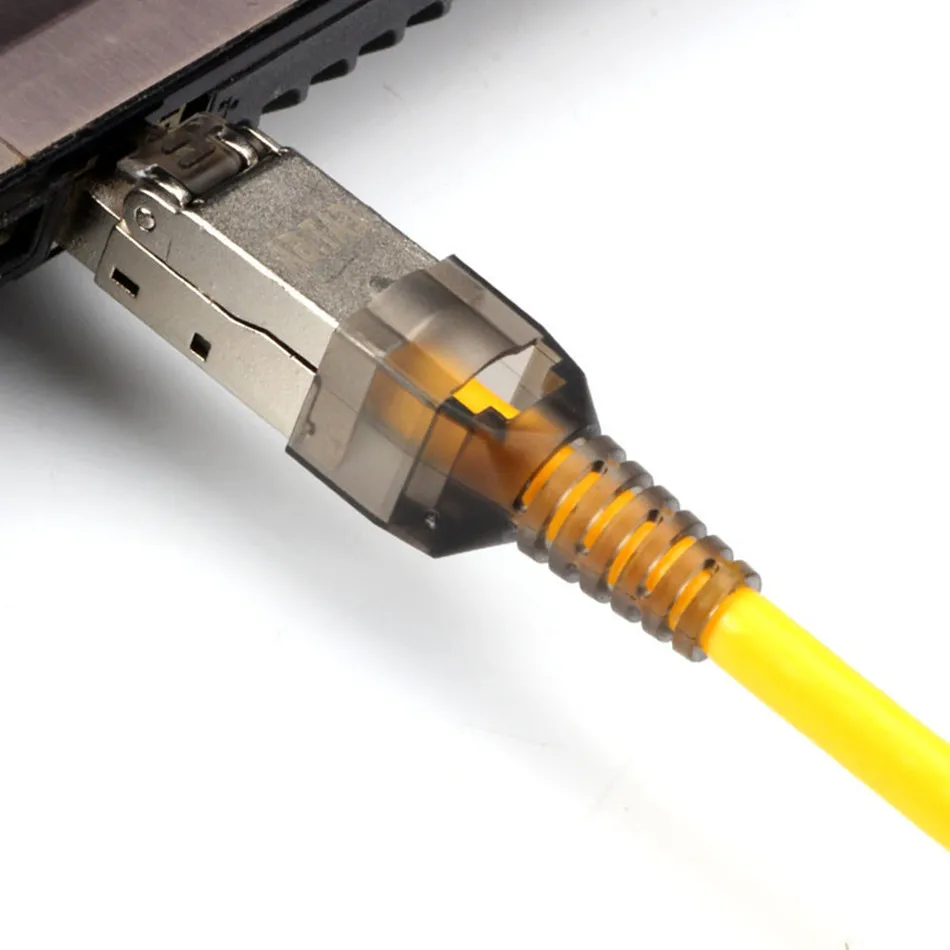 CAT6A RJ45 адаптер 10 Гбит/с экранированный RJ45 инструмент Бесплатный обжимной кабель Разъем Ethernet разъем для CAT.6A CAT7 Ethernet кабели Разъемы